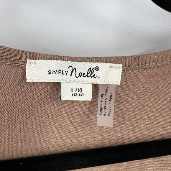 Simply Noelle Mid Length Cardigan Embellished Waterfall Open Front Women L XL - Picture 5 of 8